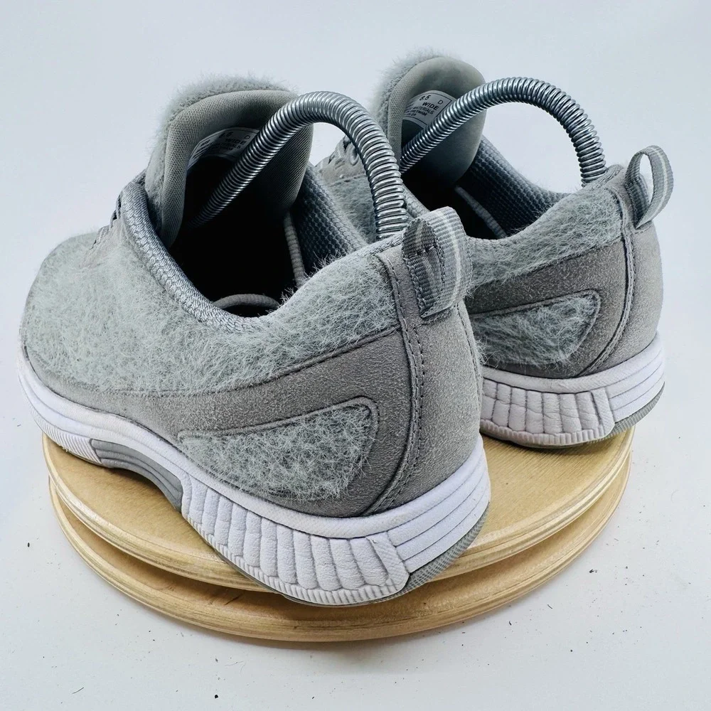 Orthofeet Coral Wool Shoes Womens 8.5 Wide w Gray Orthopedic Walking Sneakers